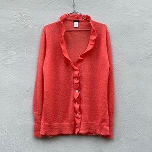 J. Crew Coral Knit Mohair Sweater Top